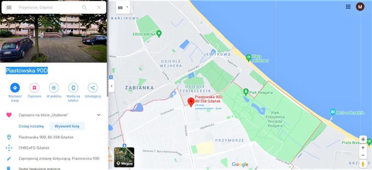 Apartament 2 pokoje w Gdańsku blisko morza 900 metrów, 1km do Sopotu Apartment 2 rooms nearby the sea 900 meters Exterior foto